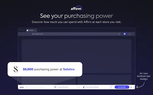 Affirm Chrome Extension डाउनलोड करें – आसान EMI और खरीदारी - Screenshot 2
