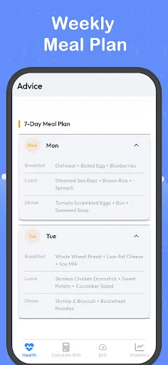 BMI Calculator-Weight Record डाउनलोड करें – AI फिटनेस और डाइट गाइड - Screenshot 14