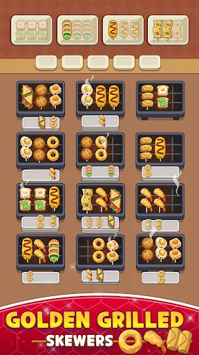 Skewer Jam: Food Sort Puzzle डाउनलोड करें – मजेदार फूड पहेली गेम - Screenshot 4