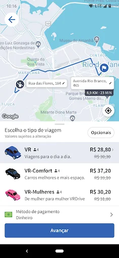 VRDrive – Passageiro डाउनलोड करें | सुरक्षित और तेज़ यात्रा सेवा - Screenshot 3