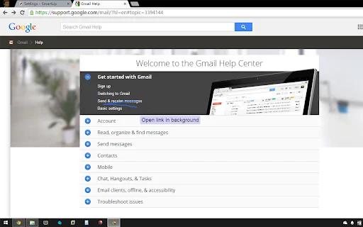 SmartUp Gestures डाउनलोड करें – ब्राउज़र के लिए माउस जेस्चर टूल - Screenshot 1