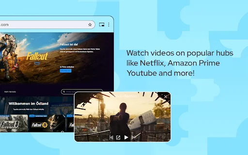 Picture in Picture – फ्लोटिंग वीडियो प्लेयर डाउनलोड करें – Chrome एक्सटेंशन - Screenshot 2