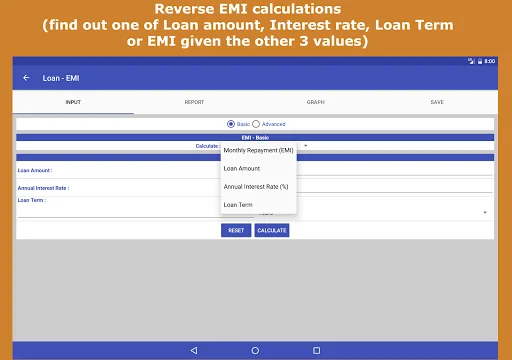 Financial Calculator India डाउनलोड करें – EMI, SIP और टैक्स कैलकुलेटर - Screenshot 17