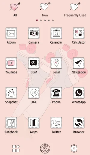 Pink Roller-skates Theme डाउनलोड करें – स्टाइलिश और क्यूट लुक - Screenshot 3
