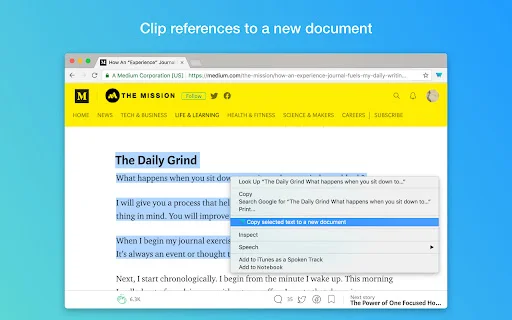 Writer – Extension & Clipper डाउनलोड करें – मुफ़्त डॉक्यूमेंट एडिटर - Screenshot 2