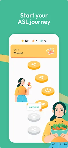 ASL Bloom डाउनलोड करें – अमेरिकन साइन लैंग्वेज सीखें मुफ्त में - Screenshot 2
