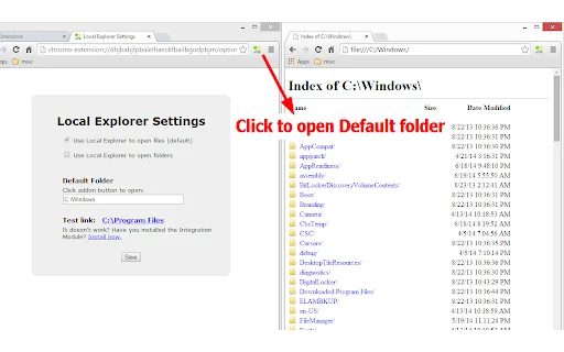 Local Explorer डाउनलोड करें – Chrome में लोकल फाइल लिंक खोलें - Screenshot 2
