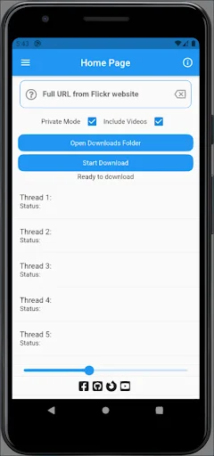 Flickr Saver – Downloader: Flickr से फोटो और वीडियो डाउनलोड करें - Screenshot 1