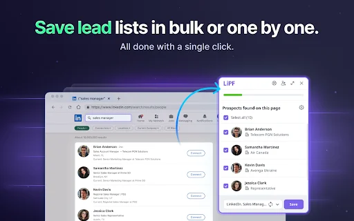 LI Prospect Finder डाउनलोड करें – LinkedIn से लीड्स निकालें - Screenshot 3