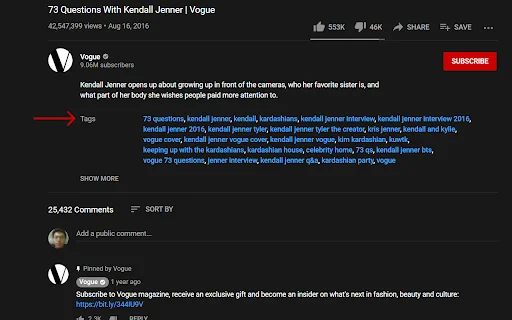 YouTube Tags डाउनलोड करें – वीडियो के टैग्स देखें और SEO सुधारें - Screenshot 2