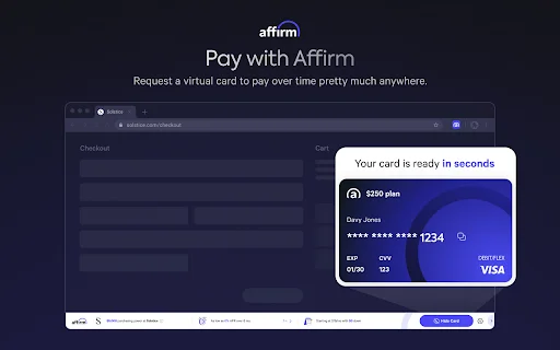 Affirm Chrome Extension डाउनलोड करें – आसान EMI और खरीदारी - Screenshot 5