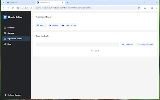 Header Editor Lite डाउनलोड करें – ब्राउज़र रिक्वेस्ट को आसानी से मैनेज करें - Screenshot 4