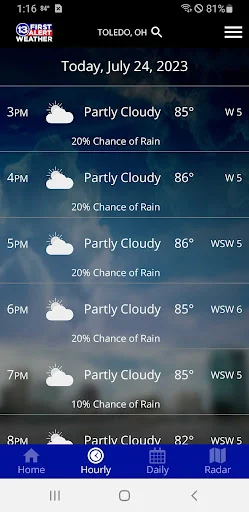 13abc First Alert Weather डाउनलोड करें – सटीक मौसम अपडेट - Screenshot 2