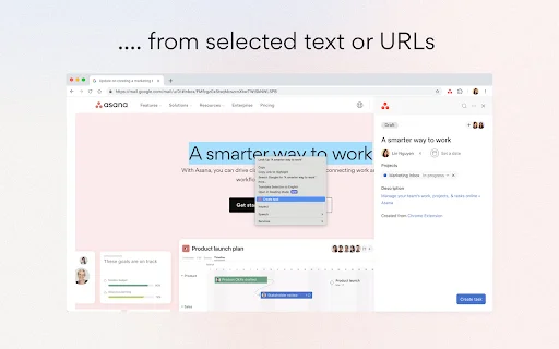 Asana Chrome Extension डाउनलोड करें – ब्राउज़र से कार्य प्रबंधित करें - Screenshot 3