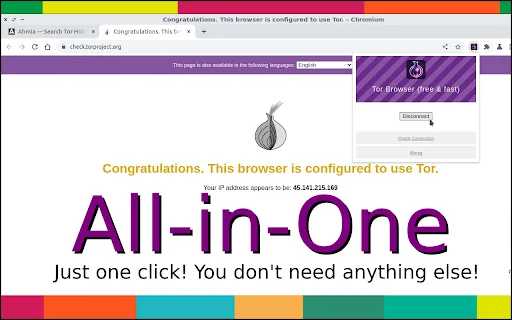 Tor Browser Chrome Extension – .onion साइट्स और ब्लॉक्ड वेबसाइट्स खोलें - Screenshot 1