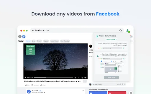 Video Downloader Professional – किसी भी वेबसाइट से वीडियो डाउनलोड करें - Screenshot 1