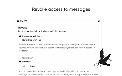 Zivver V2 डाउनलोड करें – Gmail के लिए सुरक्षित ईमेल एक्सटेंशन - Screenshot 2