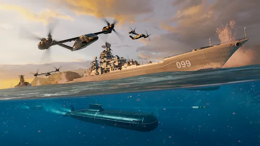 Modern Warships डाउनलोड करें – आधुनिक युद्धपोत PvP गेम - Screenshot 21
