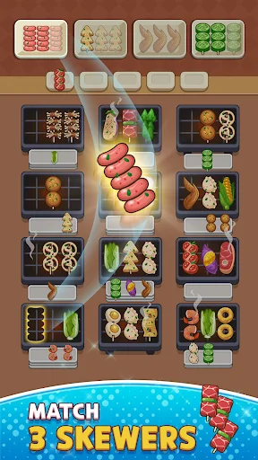 Skewer Jam: Food Sort Puzzle डाउनलोड करें – मजेदार फूड पहेली गेम - Screenshot 5