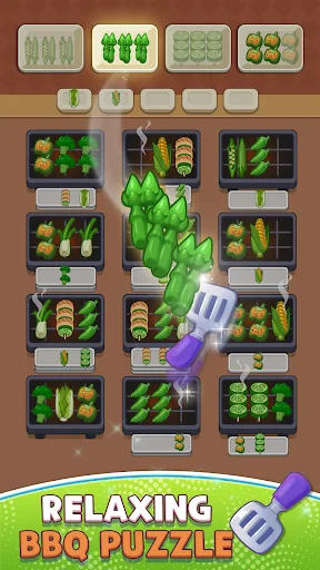 Skewer Jam: Food Sort Puzzle डाउनलोड करें – मजेदार फूड पहेली गेम - Screenshot 3