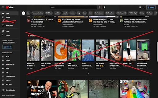 No YouTube Shorts डाउनलोड करें – YouTube से शॉर्ट्स हटाएं - Screenshot 1