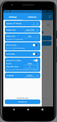 Flickr Saver – Downloader: Flickr से फोटो और वीडियो डाउनलोड करें - Screenshot 2