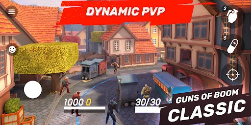 Guns of Boom डाउनलोड करें – बेस्ट 4v4 PvP शूटिंग गेम - Screenshot 1
