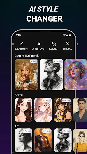 Artix AI Image Generator डाउनलोड करें – बेहतरीन AI फोटो एडिटिंग - Screenshot 3