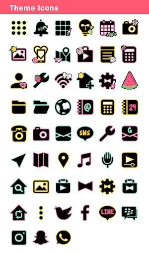 Cute Expressions Theme +HOME डाउनलोड करें – प्यारा वॉलपेपर - Screenshot 8